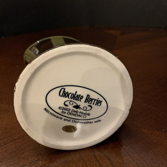 Chocolate Berries Ceramic Coffee Creamer by DEMDACO - Hand-Painted - Picture 6 of 6